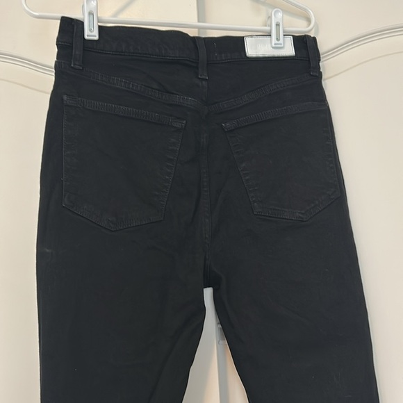 Re/Done Black Raw Hem Jeans - Picture 5 of 12